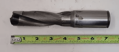 KENNAMETAL DK1735000 INDEXABLE INSERT DRILL, 28.5MM DIA, 7” OAL, 2 FLUTES, STRAIGHT SHANK - MACHINE TOOLING