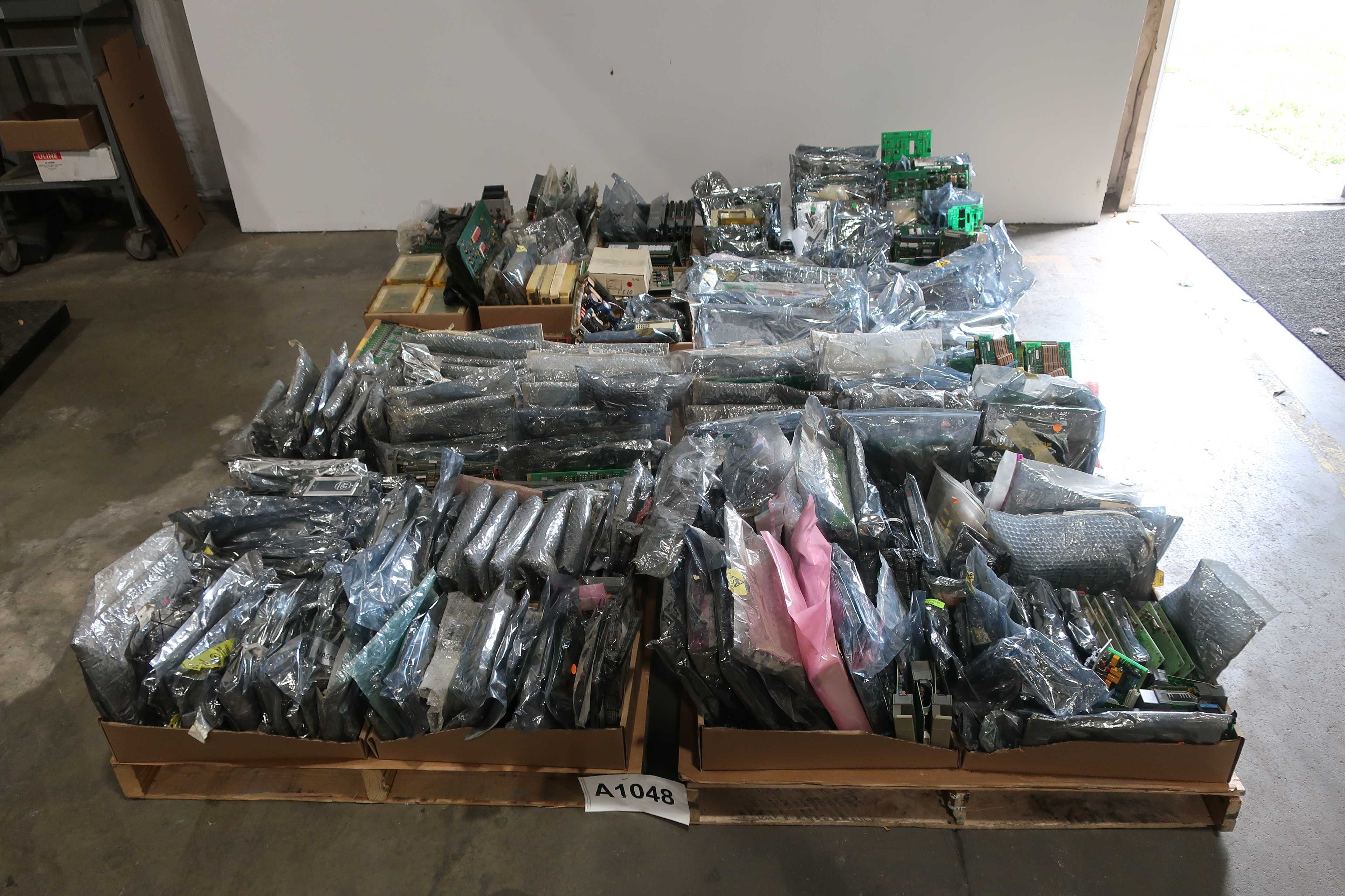 4 PALLETS OF ASSORTED PCB CIRCUIT BOARDS - PCB CIRCUIT BOARDS