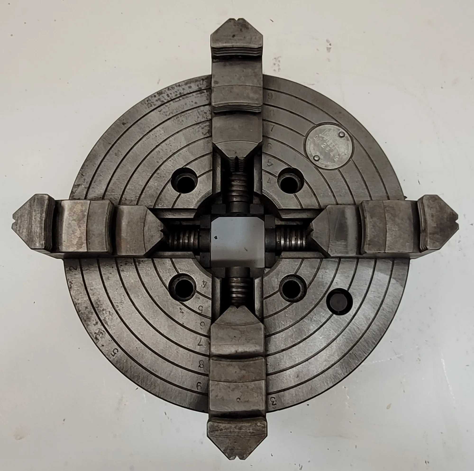 CUSHMAN LATHE CHUCK 10" 4-JAW 2-3/4" CENTER HOLE - MACHINE TOOLING