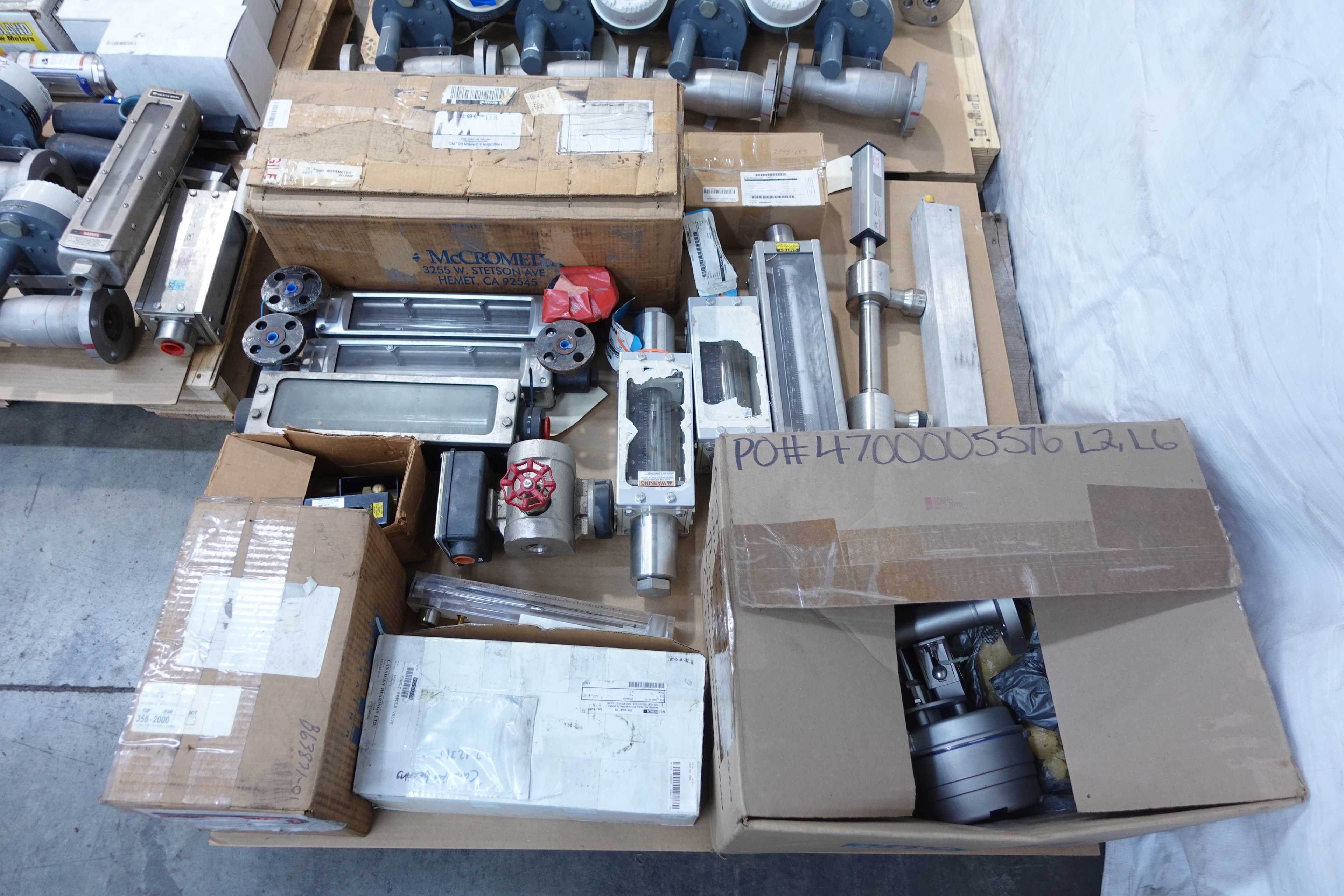 SKU 1728118 - 3 PALLETS OF ASSORTED FLOW METERS - FLOW METER