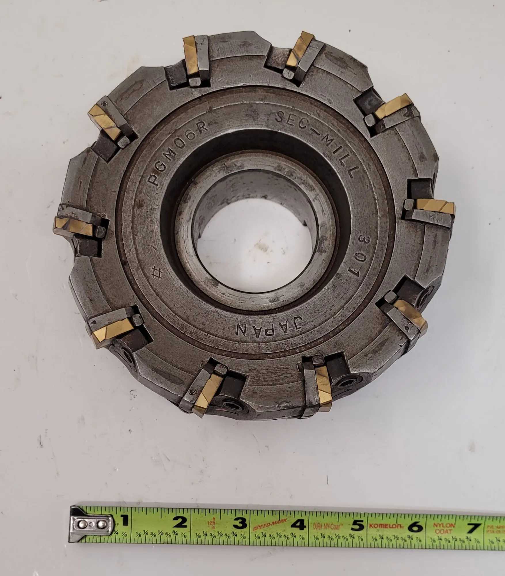 SUMITOMO SEC-MILL PGM06R - 6" DIA. 10 INSERT MILLING CUTTER, 2" ARBOR HOLE - MACHINE TOOLING