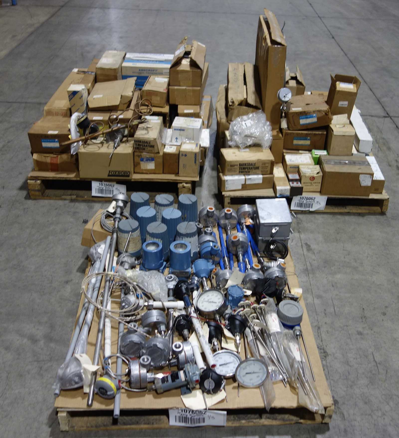 3 PALLETS OF ASSORTED TEMPERATURE SENSORS