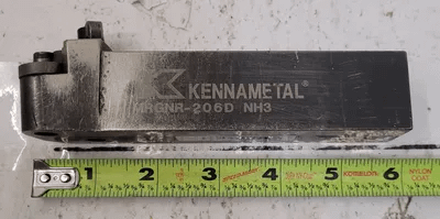 KENNAMETAL MRGNR-206D KENLOC TOOLHOLDER - NEGATIVE RAKE - 1.25 IN SHANK HEIGHT/WIDTH - MACHINE TOOLING