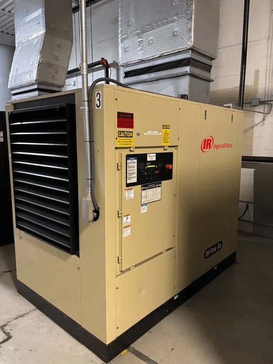INGERSOLL RAND SIERRA-H75A OIL-FREE ROTARY SCREW AIR COMPRESSOR, 75 HP, 288 CFM, 125 PSIG, 575V - STATIONARY AIR COMPRESSOR