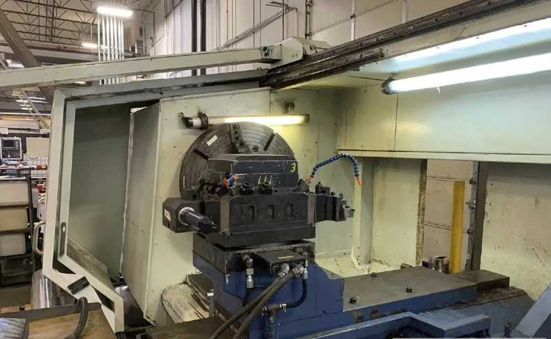2007 DEAN SMITH & GRACE 4432P X 156 CNC HOLLOW SPINDLE LATHE 44IN SW 156IN DBC 15IN BORE 50HP - CNC LATHES