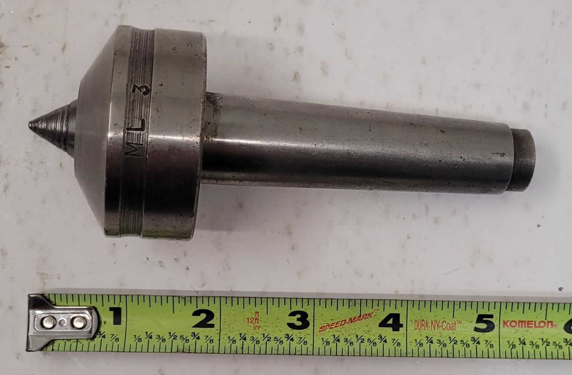MARVEL 3MT LIVE CENTER (TAPER: 3MT, OAL: 5.50”) - MACHINE TOOLING