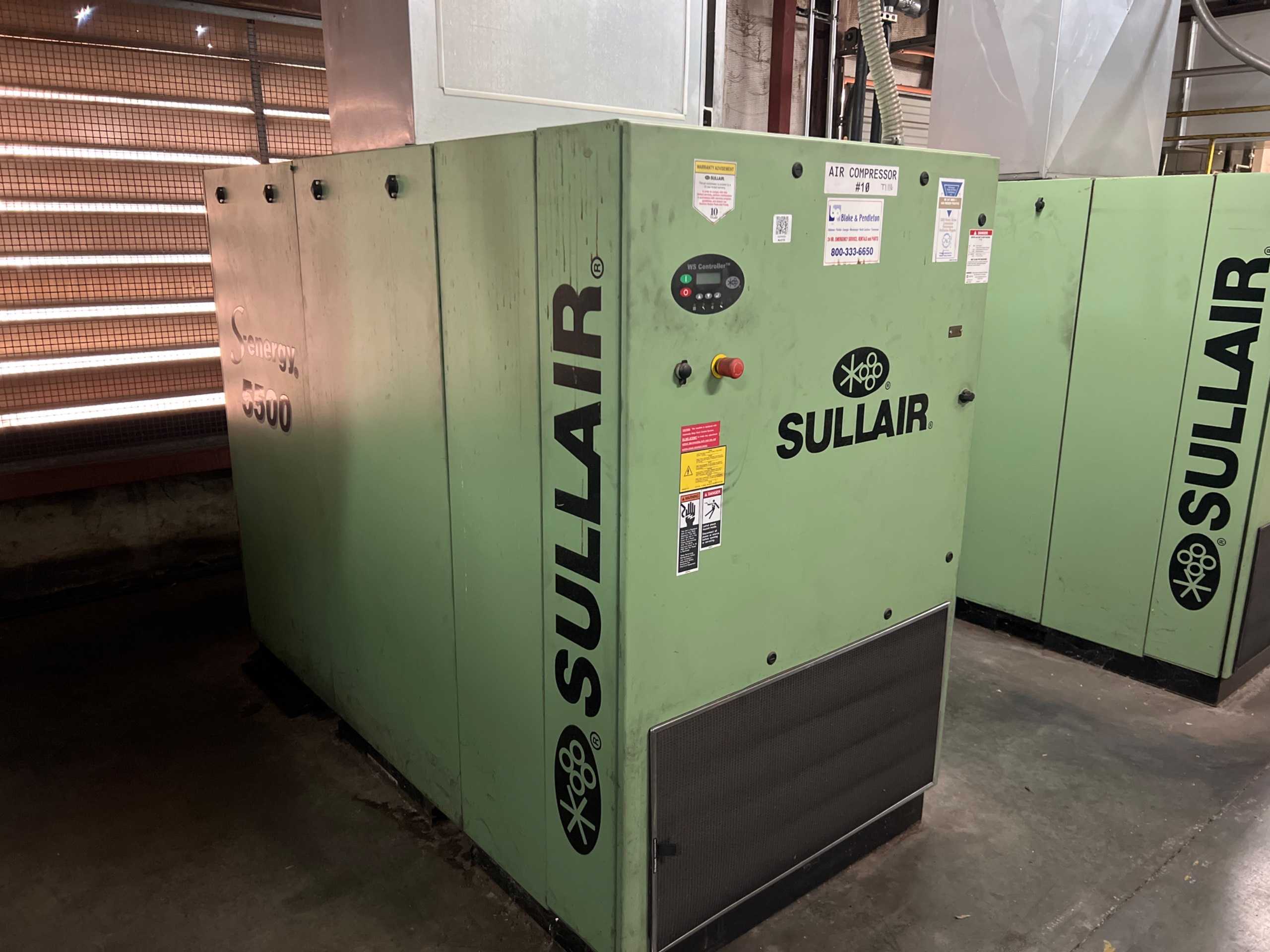 2015 SULLAIR 5509B AC STATIONARY AIR COMPRESSOR - STATIONARY AIR COMPRESSOR