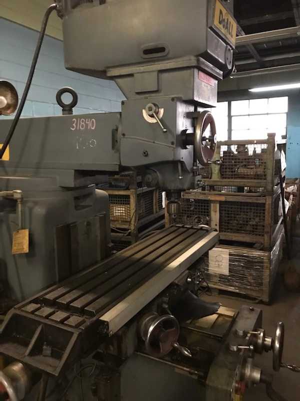 DOALL FV-4V VERTICAL MILL, 12"X52.75" TBL, 4HP, NS40, 4150 RPM, 31.5"X/15.75"Y/17.62"Z - VERTICAL MILLING MACHINES