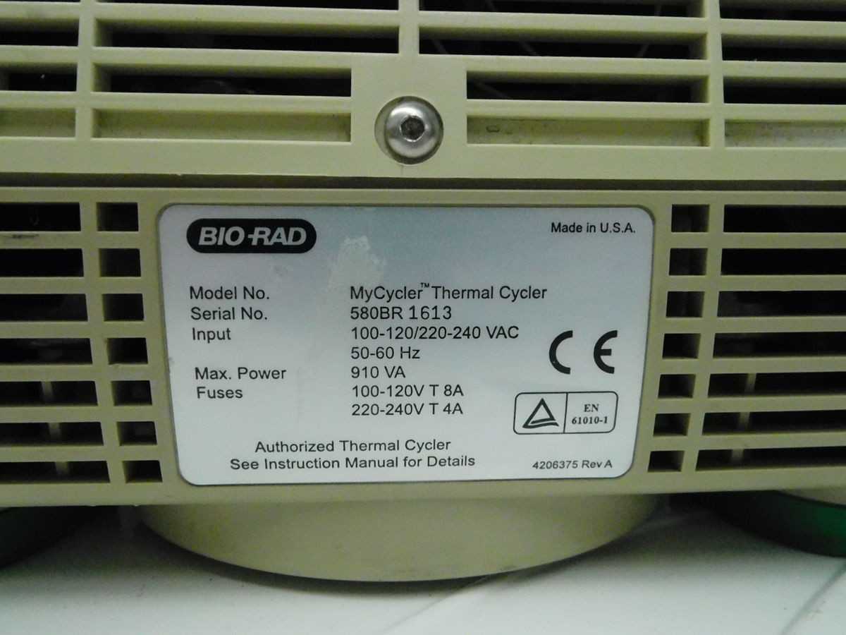 BIO-RAD MY CYCLER THERMAL CYCLER - LAB & SCIENTIFIC