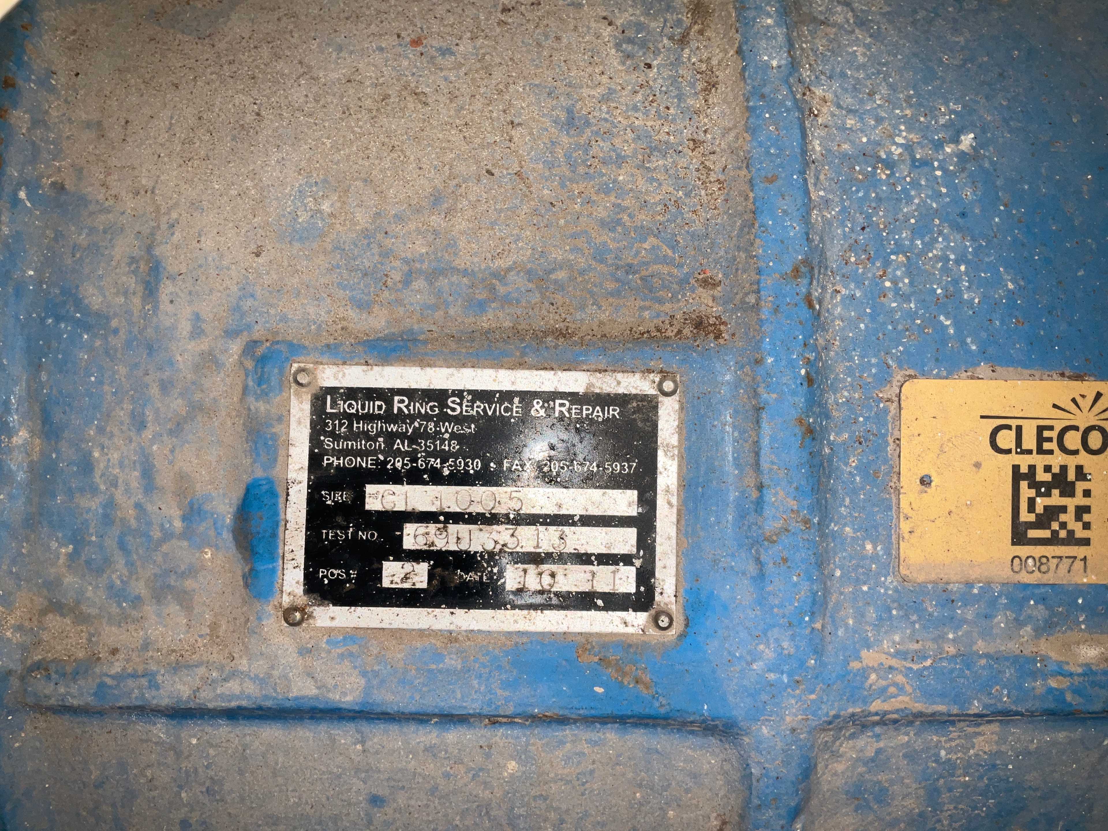 NASH VACCUM PUMP WITH WESTINGHOUSE TBDP AC MOTOR - PUMP & MOTOR ASSEMBLY