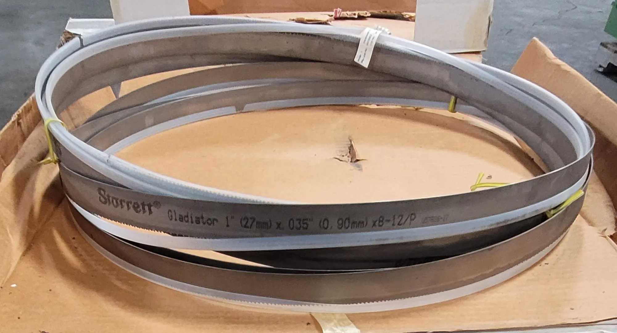 STARRETT 99329-15-06 BAND SAW BLADES, BI-METAL, 15' 6" L X 1" W, 8/12 TPI, HOOK, 16-PACK - METAL SAW PARTS
