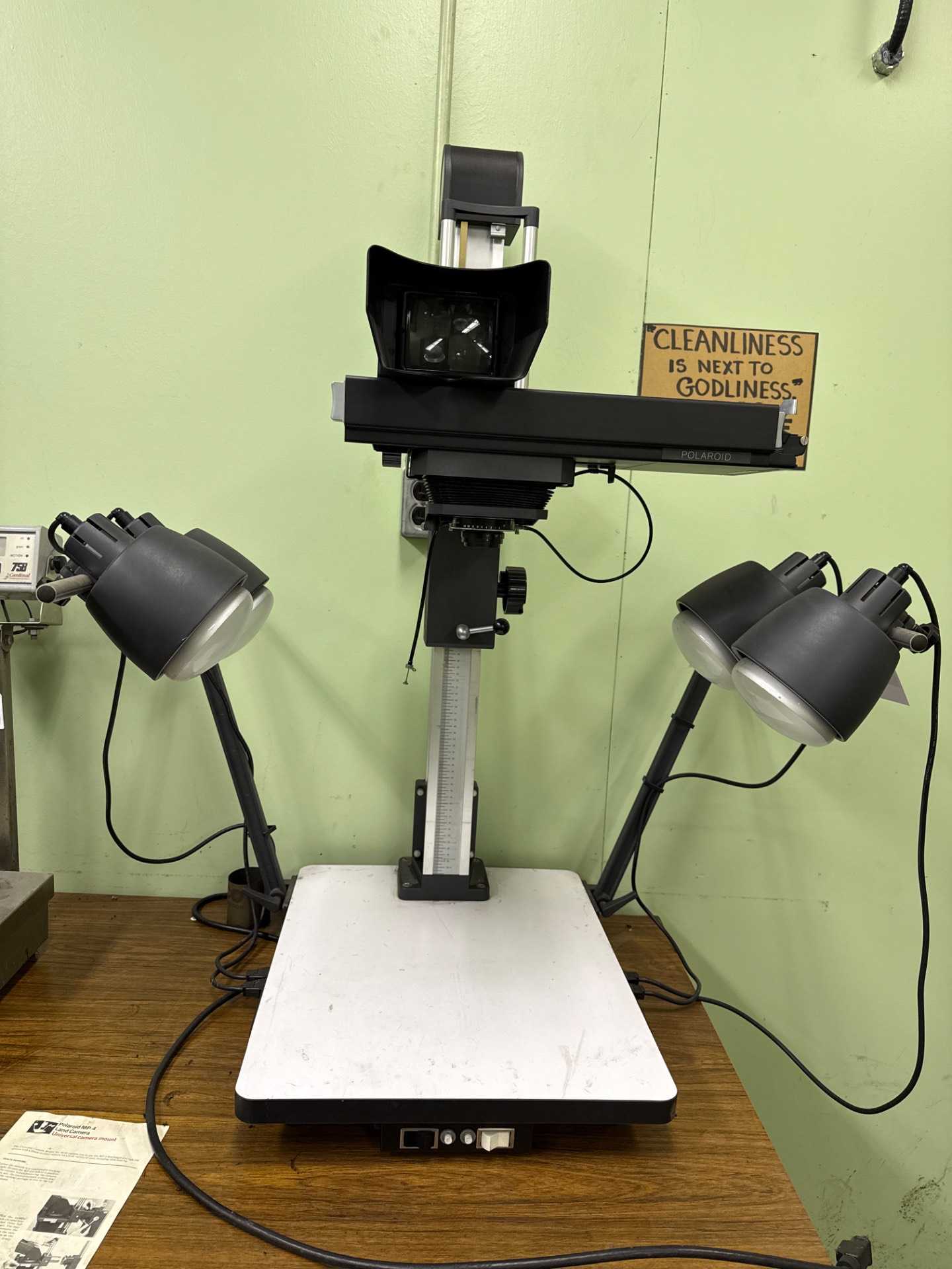 POLAROID MP-4 UNIVERSAL CAMERA MOUNT - INSPECTION & MEASUREMENT