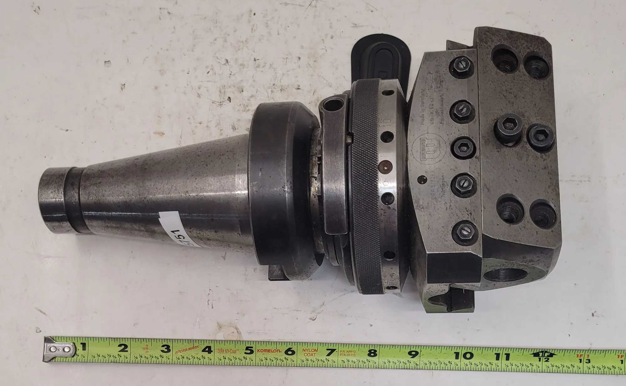 WOHLHAUPTER UPA 5 BORING HEAD WITH #50 TAPER, DIAMETER RANGE 0.000" - 24.409" - MACHINE TOOLING
