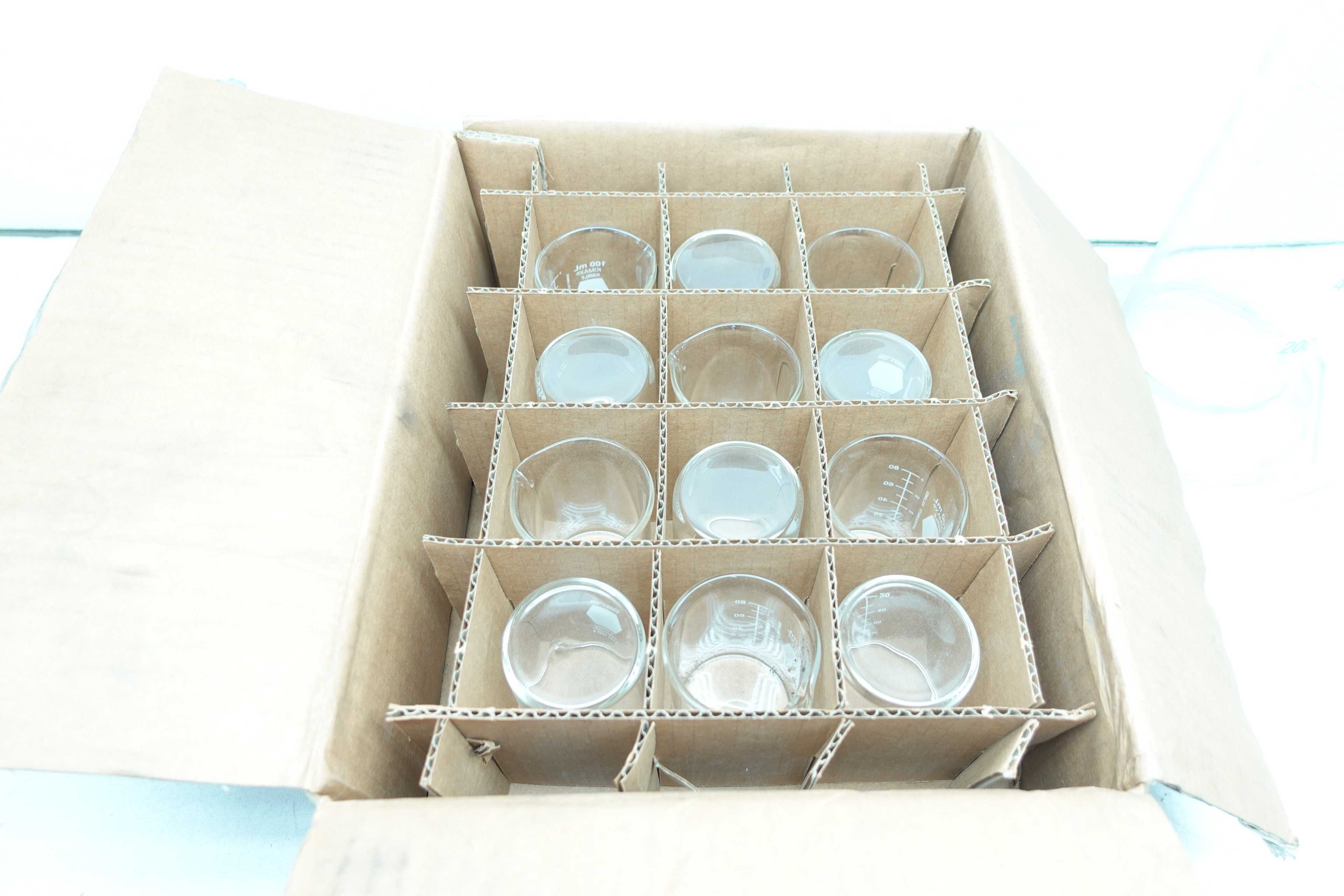 SKU 1736433 - LOT OF KIMAX KIMBLE SCIENTIFIC GLASSWARE - LAB & SCIENTIFIC