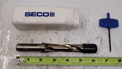 SECO SD105 CROWNLOC INDEXABLE DRILL - BODY 0.610IN, CUT MIN 0.630IN, OAL 6.260IN - MACHINE TOOLING