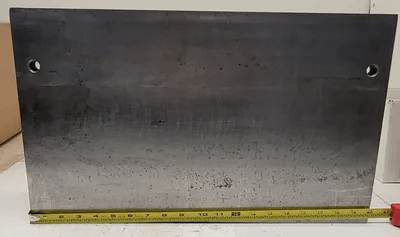90 DEGREE ANGLE PLATE - 20IN WIDE X 12IN HIGH X 5IN DEEP (BASE) - MACHINE TOOLING