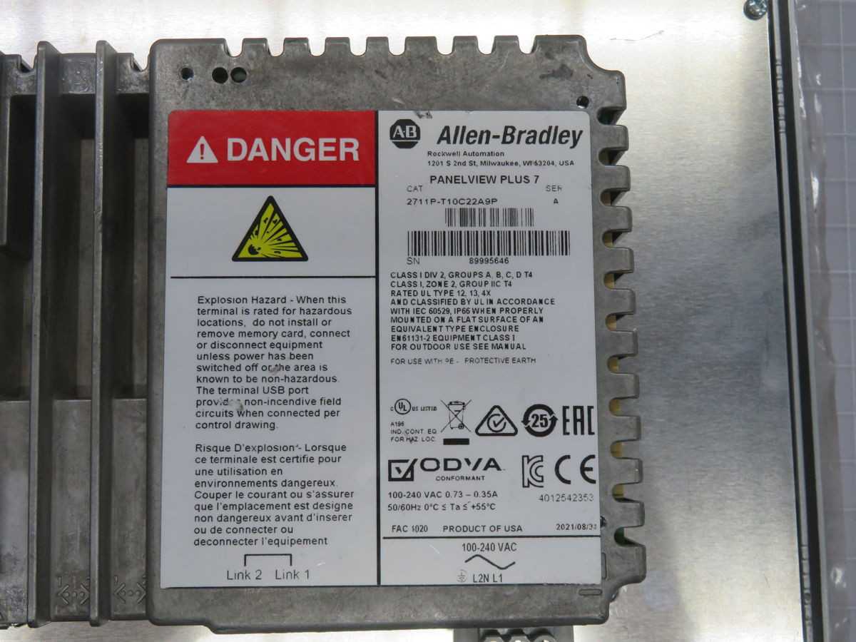 AB, 2711P-T10C22A9P, PANELVIEW PLUS 7, 10.4IN XGA, RESISTIVE TOUCH, 512MB RAM, 24V DC - AUTOMATION & CONTROLS