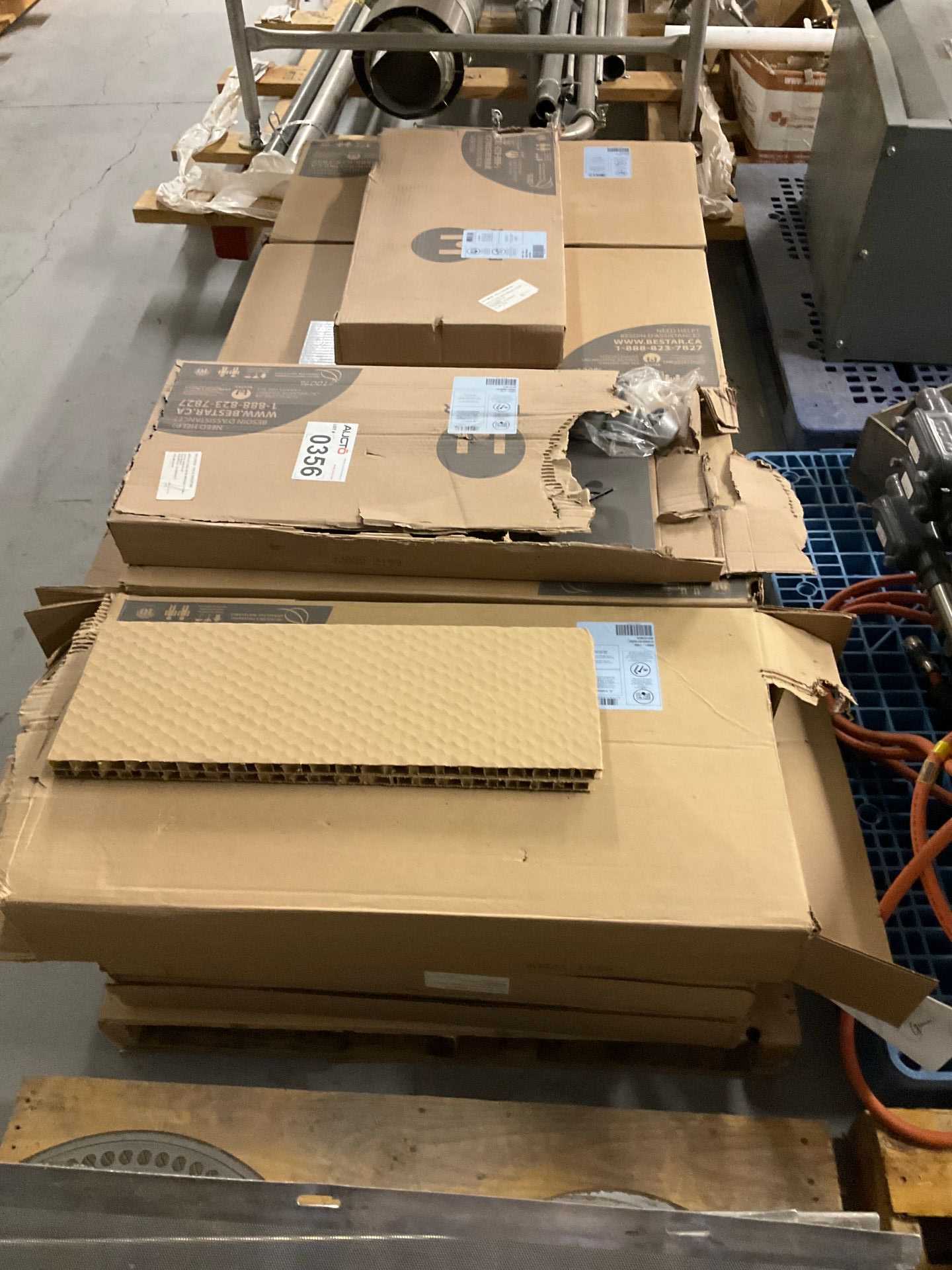Lot of 7 Bestar Particle Board Boxes - STORAGE & HANDLING EQUIPMENT