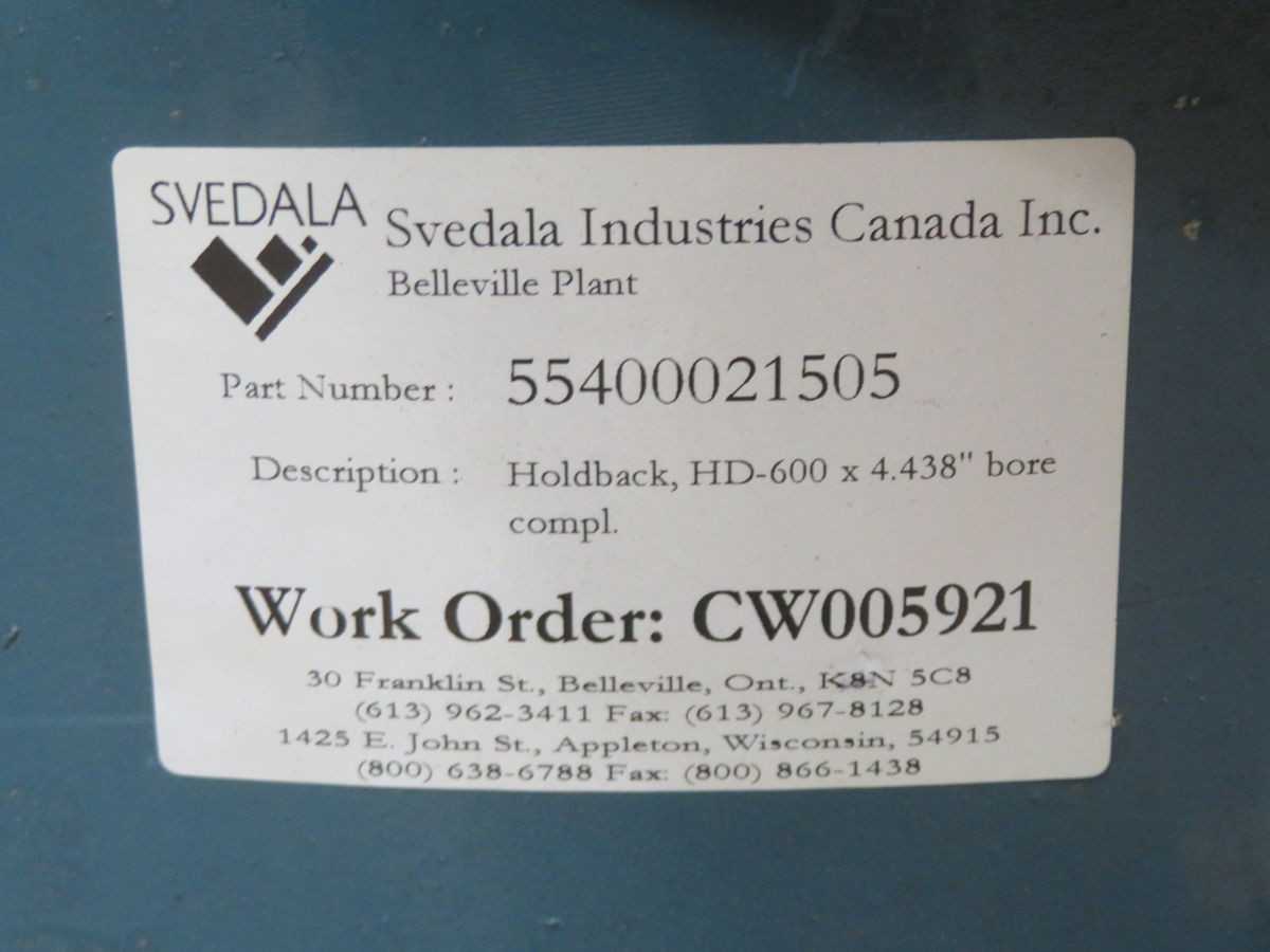 STEPHENS-ADAMSON 55-400-001-516 HD-600 TORQUE-MASTER HOLDBACK, OPERATING TEMP -28.9C TO +65.6C - MECHANICAL BRAKE