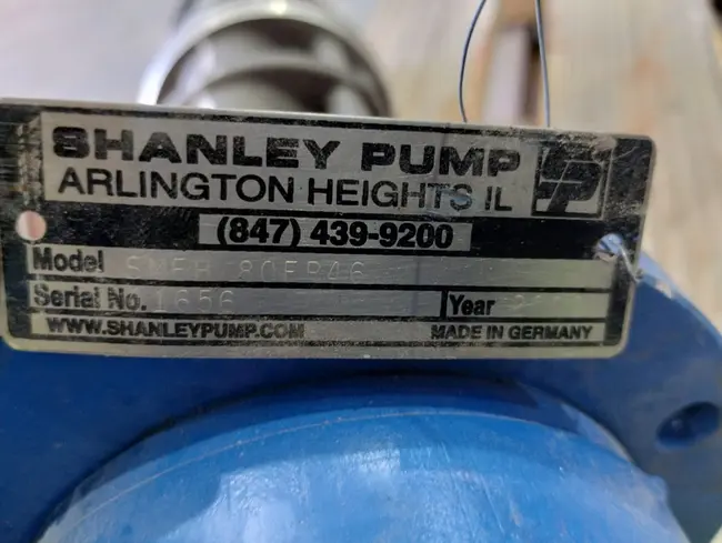 2000 SHANLEY PUMP SMFH 80FR46 PUMP REPLACEMENT PART - undefined