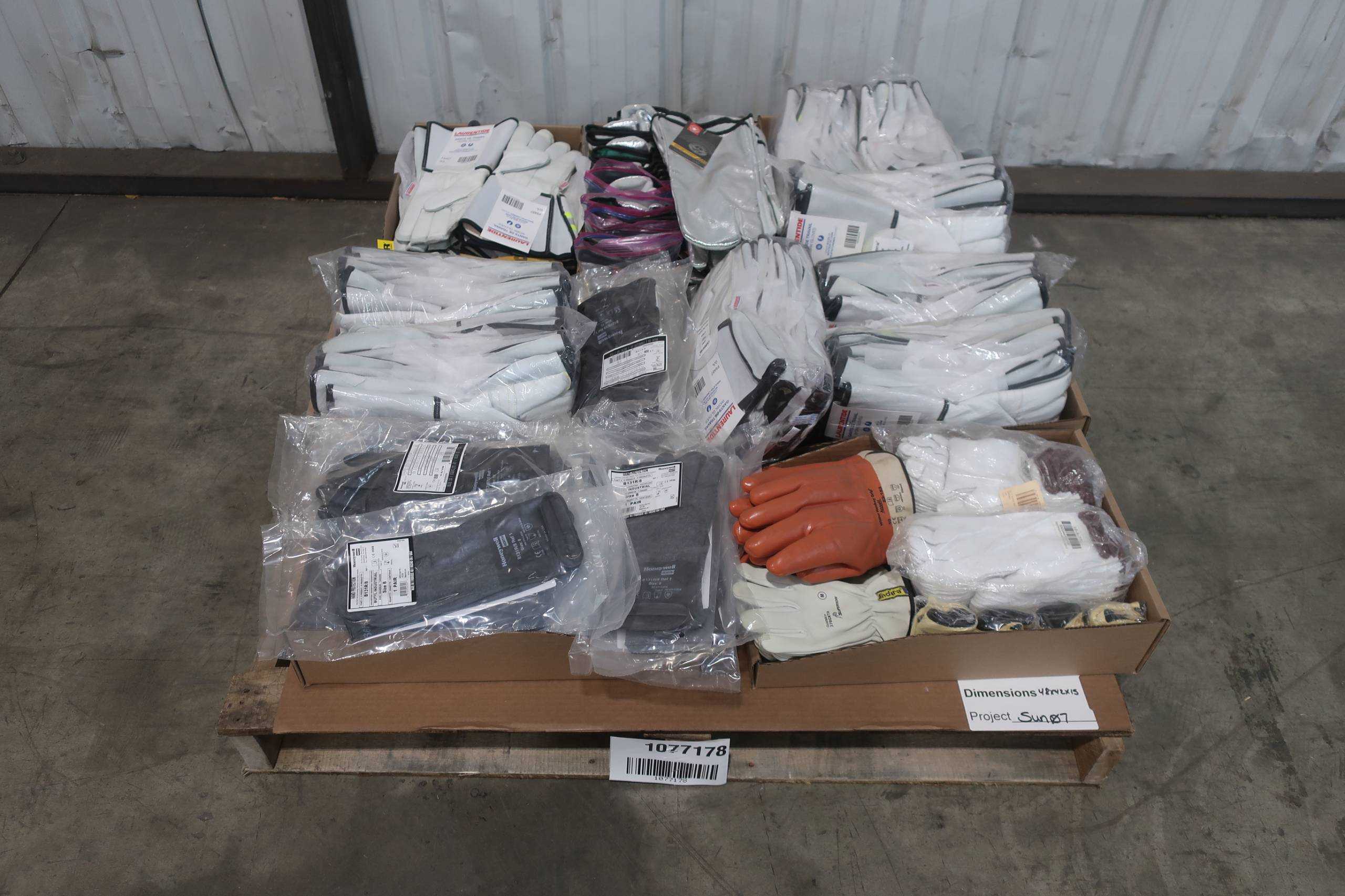 PALLET OF ASSORTED GLOVES