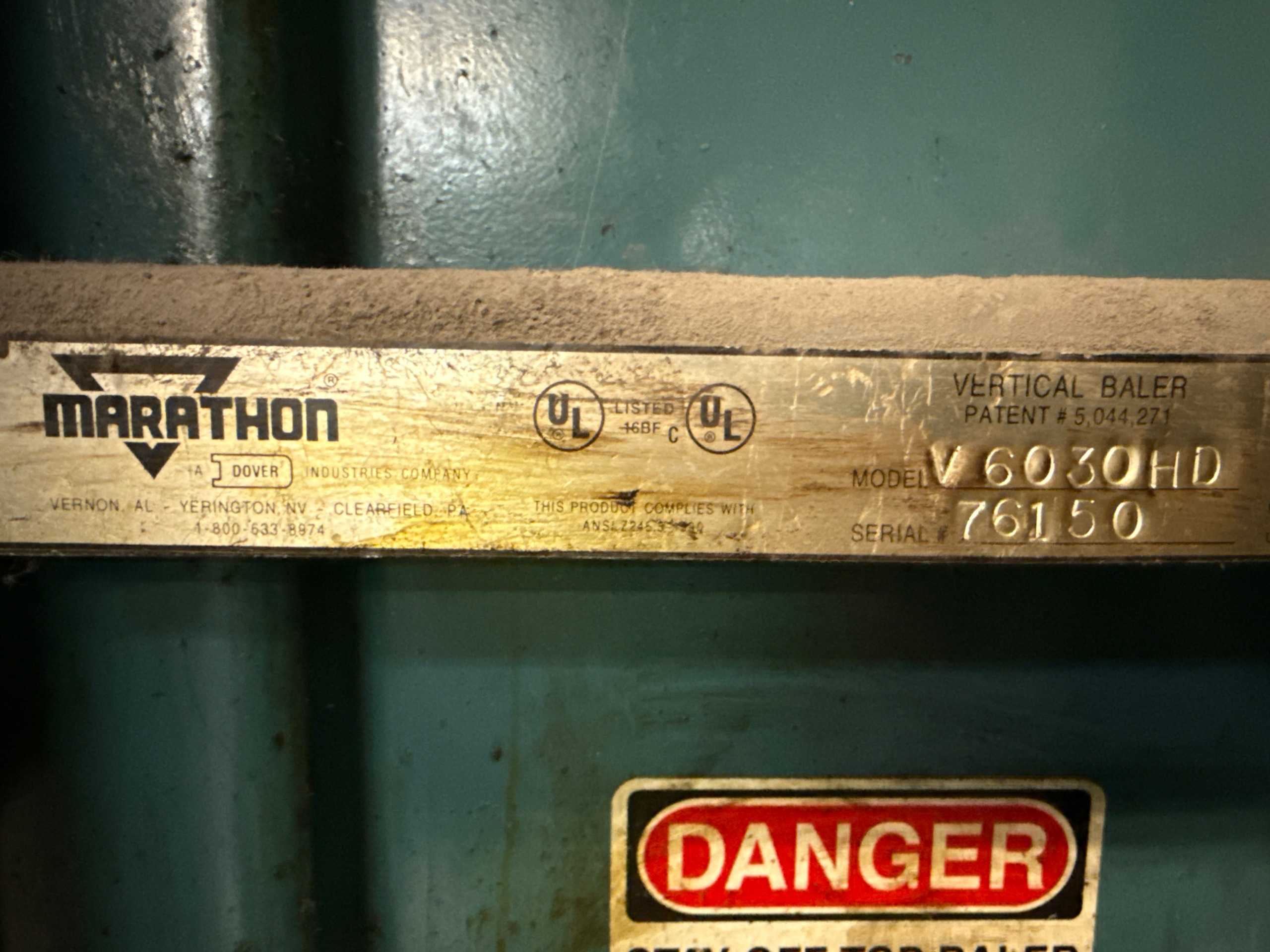 2000 Marathon V6030HD Vertical Baler - VERTICAL BALER