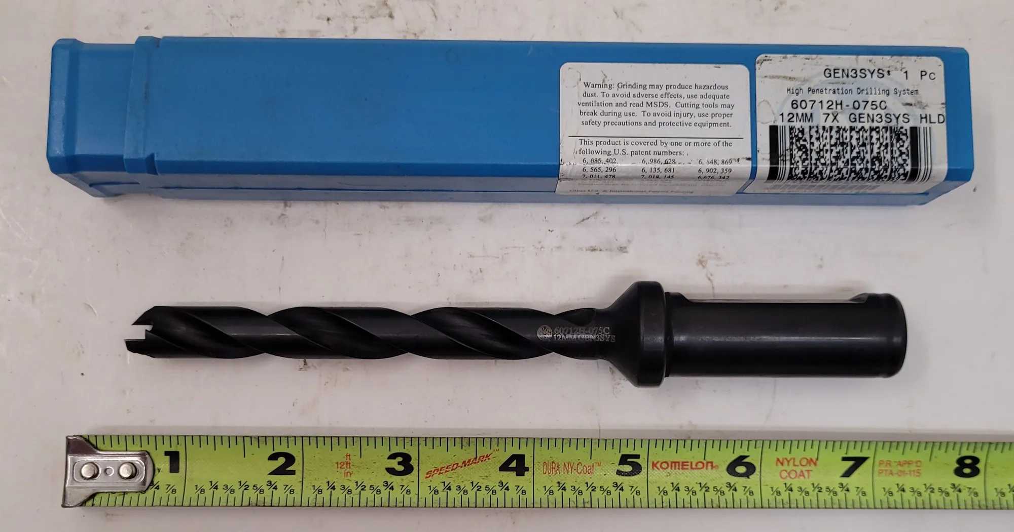 ALLIED MACHINE & ENGINEERING 60712H-075C GEN3SYS DRILL INSERT HOLDER 0.4724-0.5117 IN CAPACITY - MACHINE TOOLING