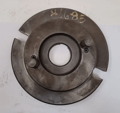 LATHE CHUCK ADAPTER BACK PLATE D1-6 MOUNT, 10" DIAMETER, 2-1/4" THRU HOLE - MACHINE TOOLING