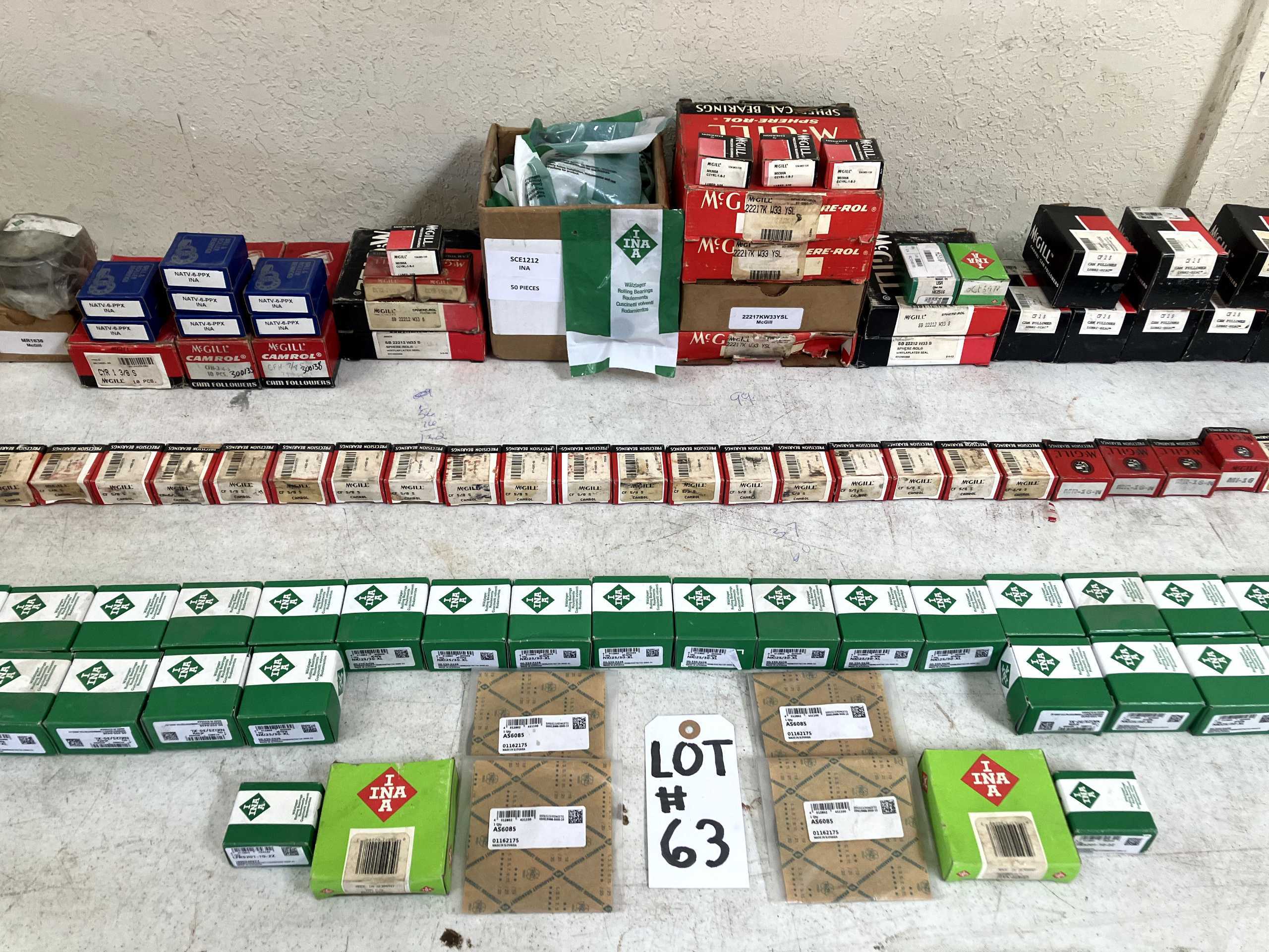 QTY 237: ASSORTED INA BEARINGS - BEARINGS