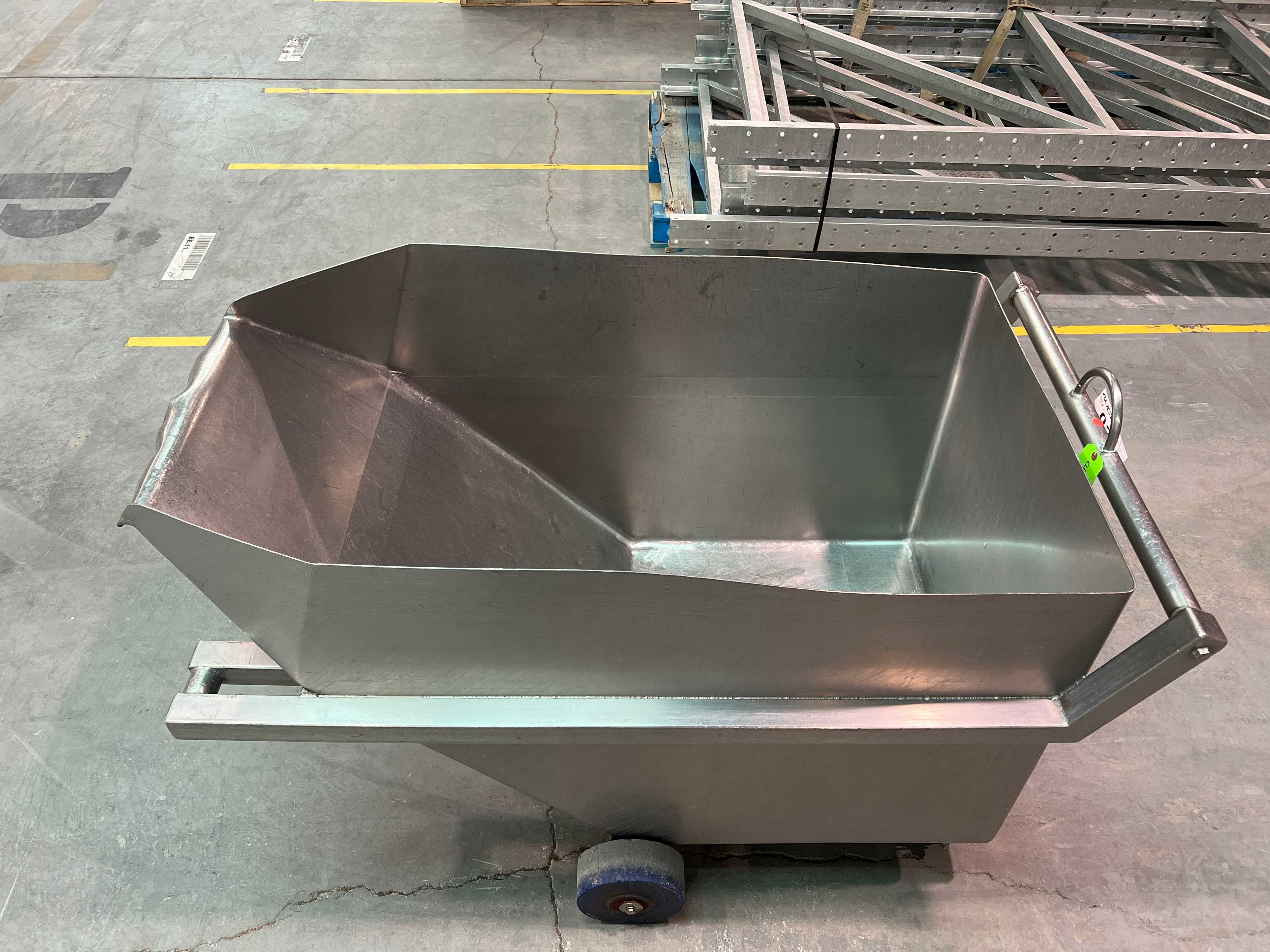 Stainless Steel Dump Cart Hopper - ROLLING CARTS