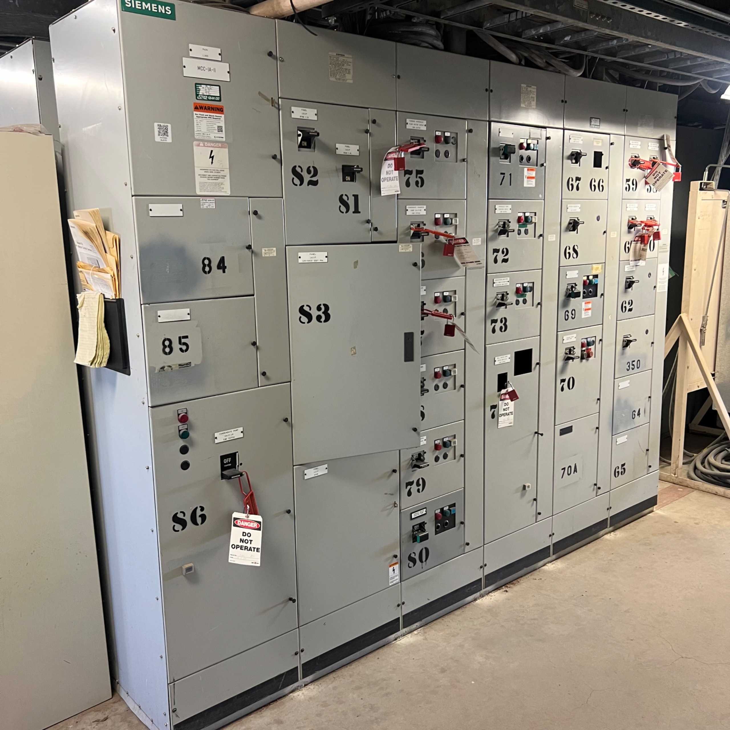 BULK QTY OF SIEMENS MOTOR CONTROL CENTERS - MOTOR CONTROL CENTERS