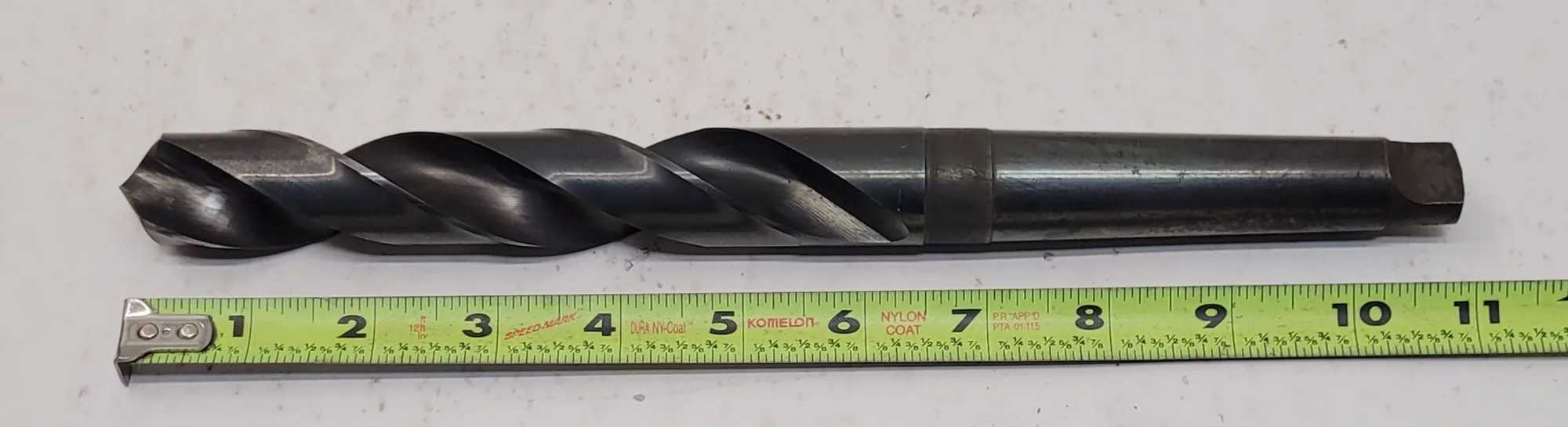 WESTWARD MT3 TAPER SHANK DRILL, 1 IN, HIGH SPEED STEEL, BLACK OXIDE FINISH - MACHINE TOOLING