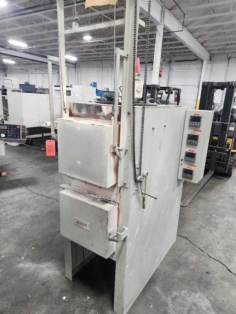 LUCIFER HL82-K24 DUAL CHAMBER HEAT TREAT/DRAW FURNACE 2300°/1250° 480V 21.5KW 12X12X24" - TEMPERING FURNACE