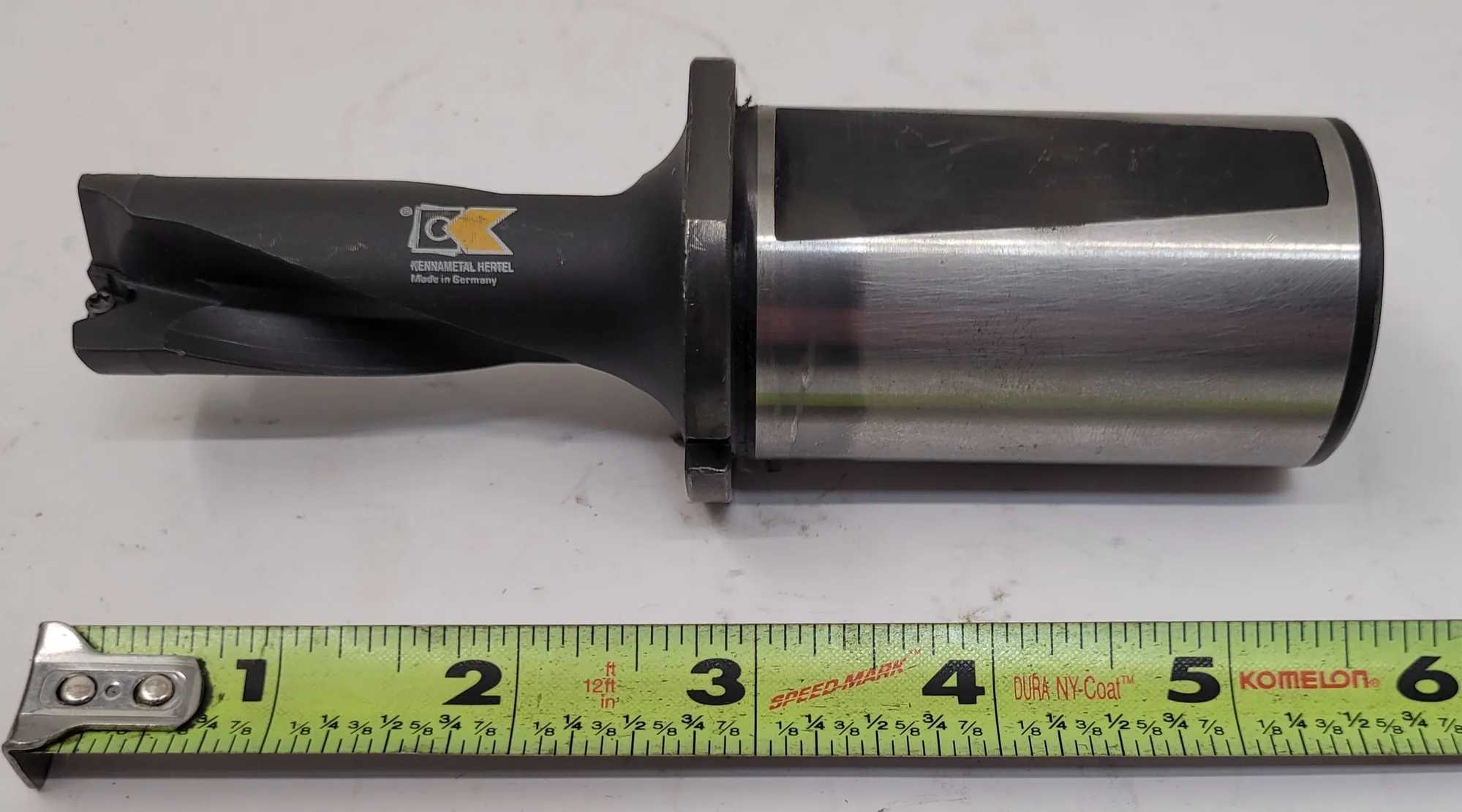 KENNAMETAL HERTEL T3. 71000 R 338D INDEXABLE DRILL, 2 FLUTES, OAL 5-1/2IN, 1/2IN CONNECTION - MACHINE TOOLING