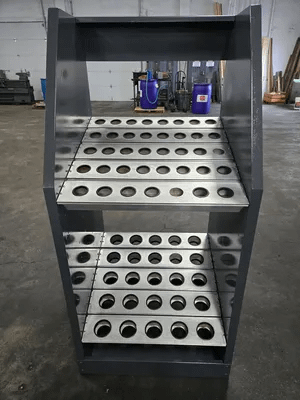 TOOL STAND, 40 TAPER, 60 PIECE, 25" X 28" X 60", 115 LBS - MACHINE TOOLING