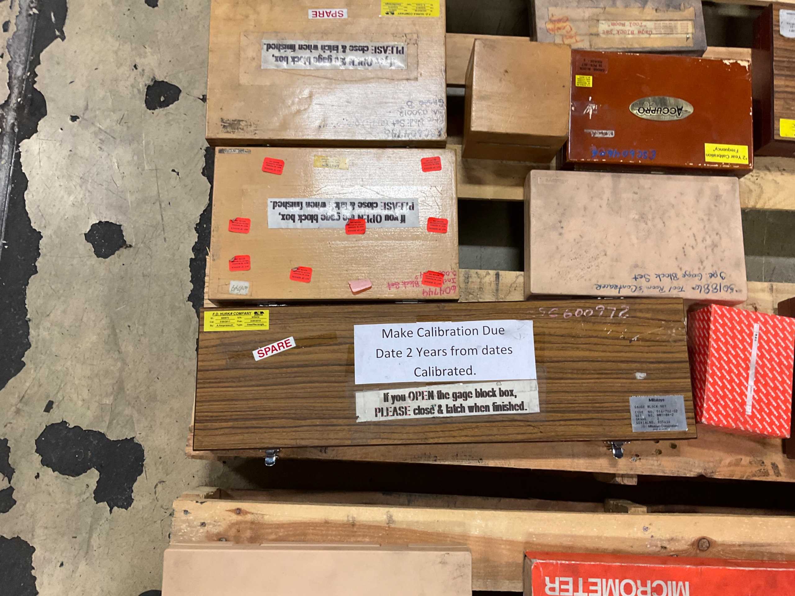 BULK QTY OF MITUTOYO GAUGE BLOCK SETS - INSPECTION & MEASUREMENT