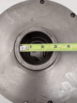 CUSHMAN 10IN, 3 JAW LATHE CHUCK WITH 2IN CENTER HOLE (10” OVERALL DIAMETER) - MACHINE TOOLING