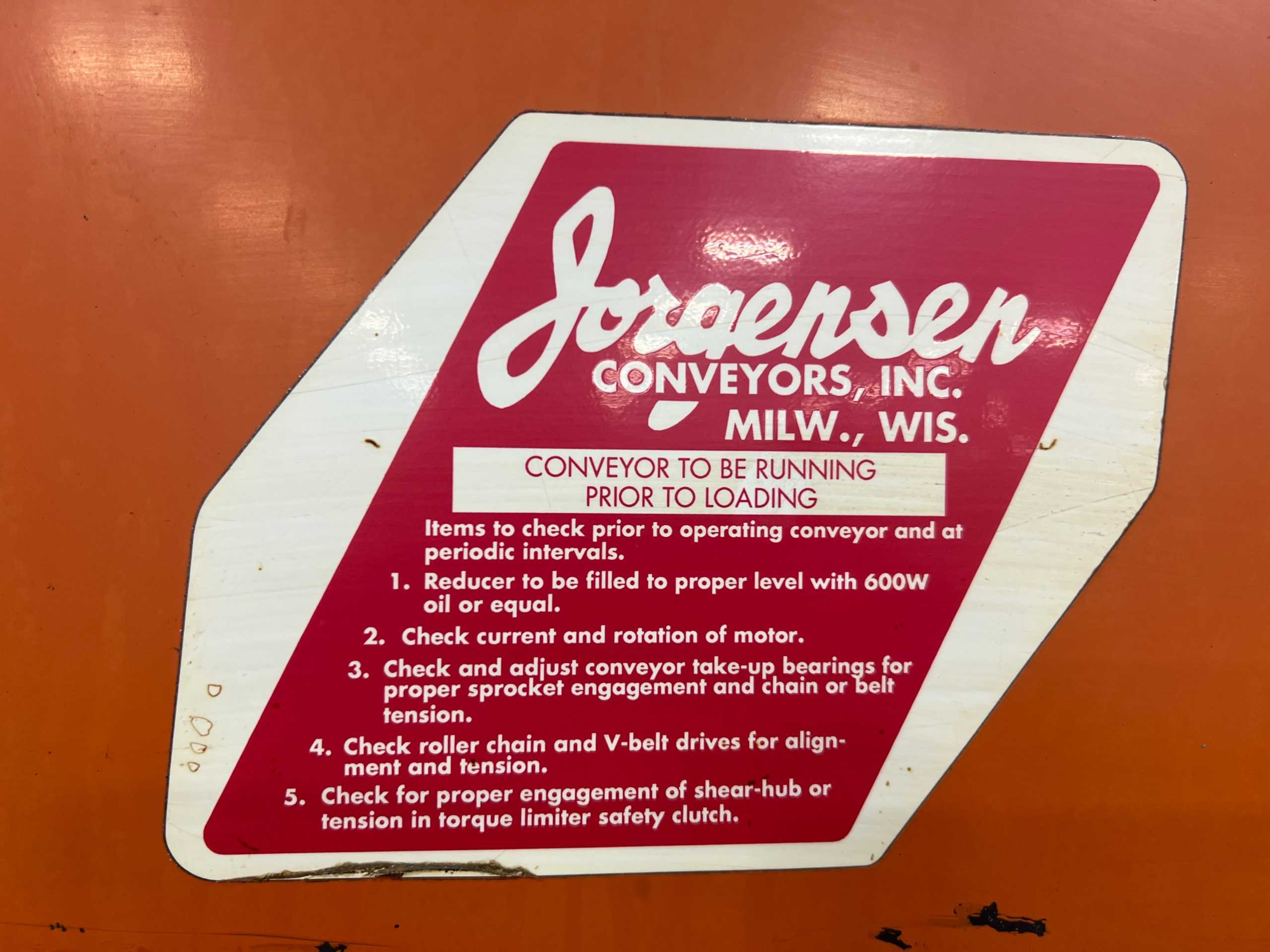 1996 JORGENSEN CONVEYORS CHIP CONVEYOR - BELT CONVEYOR
