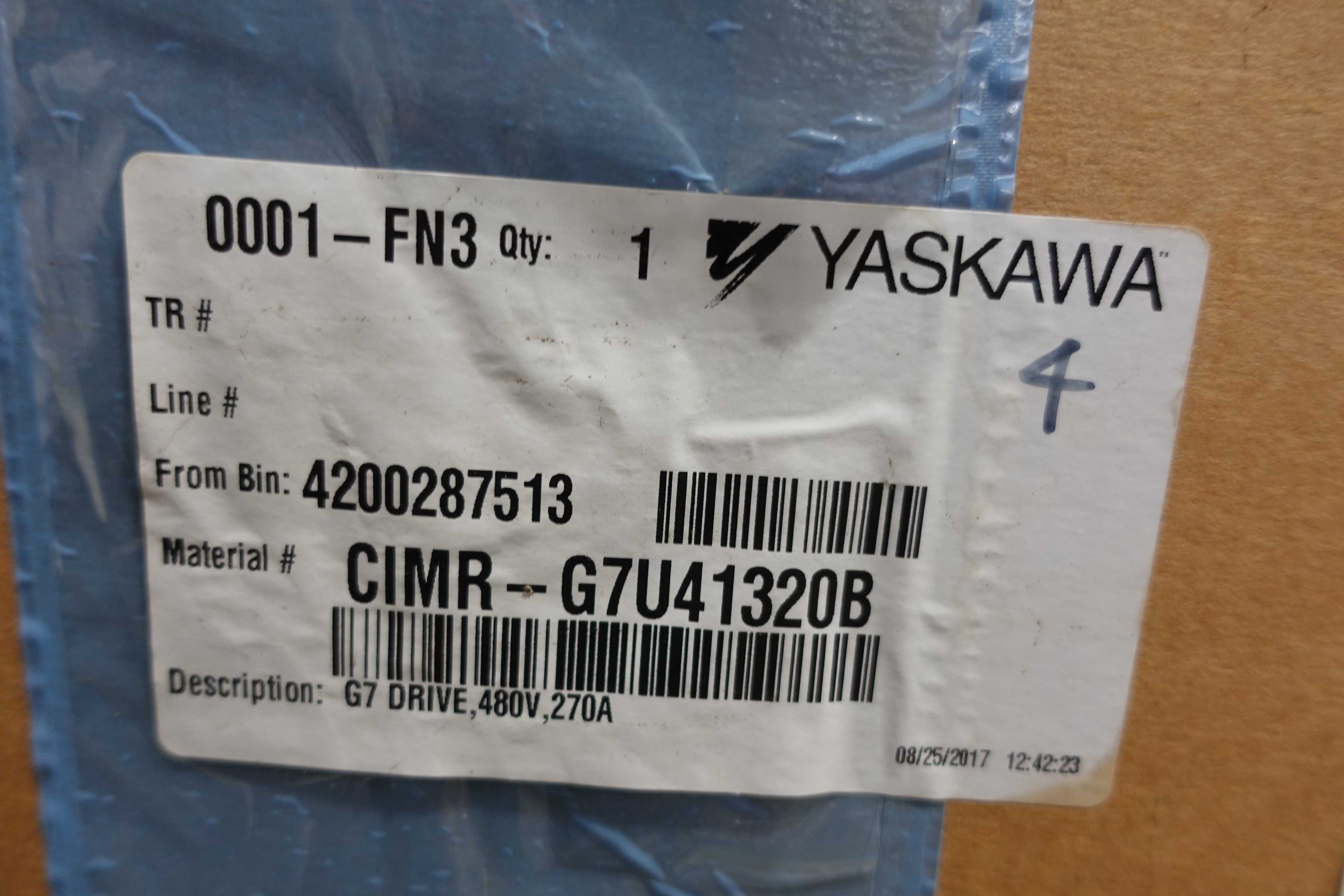 YASKAWA VARISPEED G7 VFD MOTOR DRIVE, 480V, 270A - MOTOR DRIVES