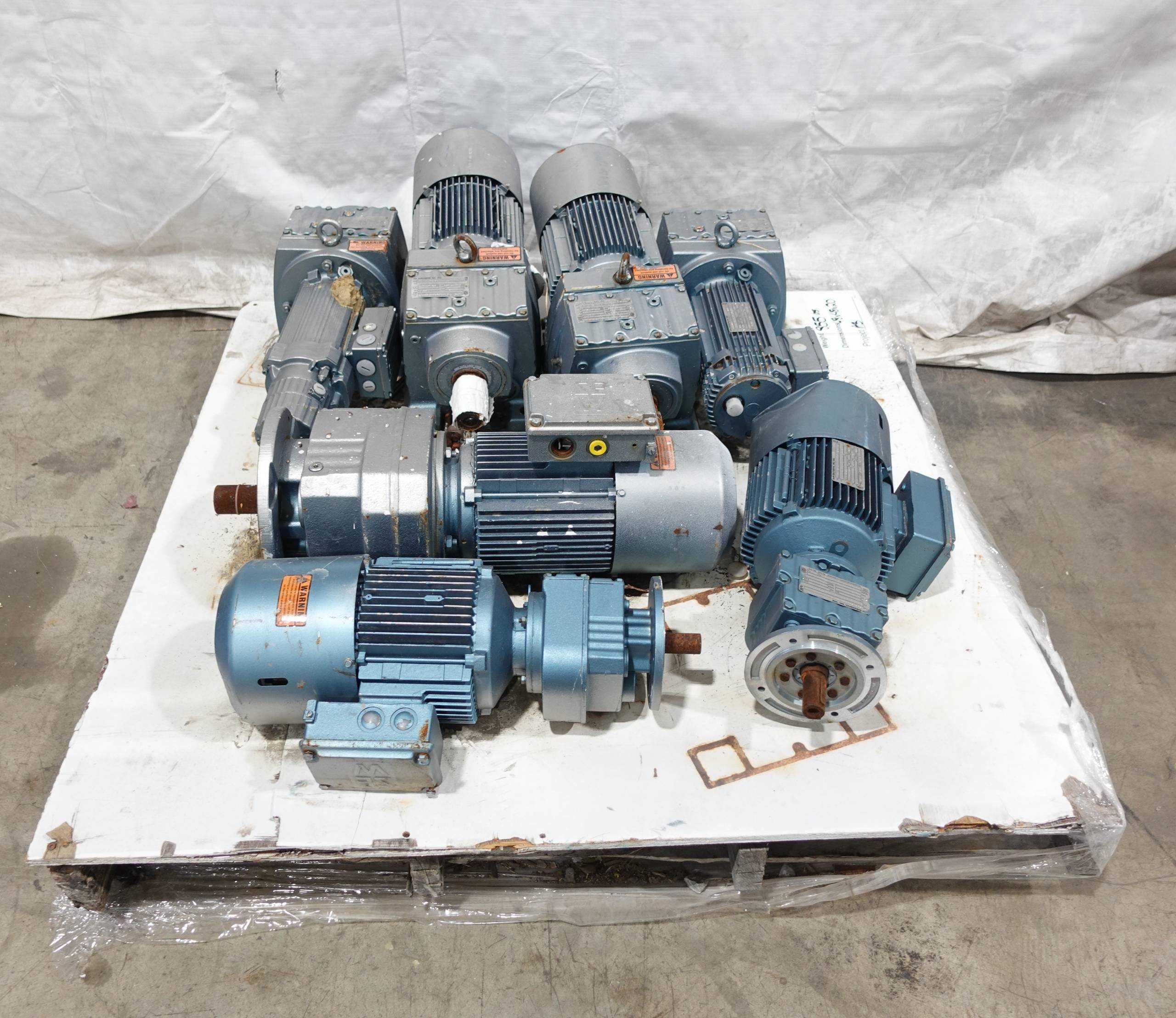 LOT OF 7 ASSORTED SEW EURODRIVE GEARMOTORS - GEARMOTOR