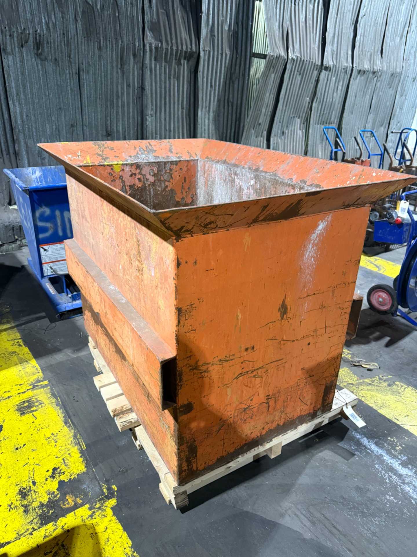 METAL HOPPER BIN - WASTE BINS