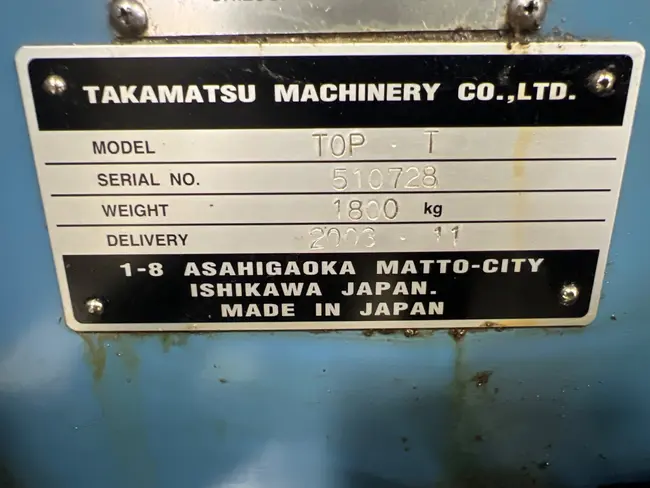 2003 TAKAMATSU TOP-T CNC LATHE - undefined