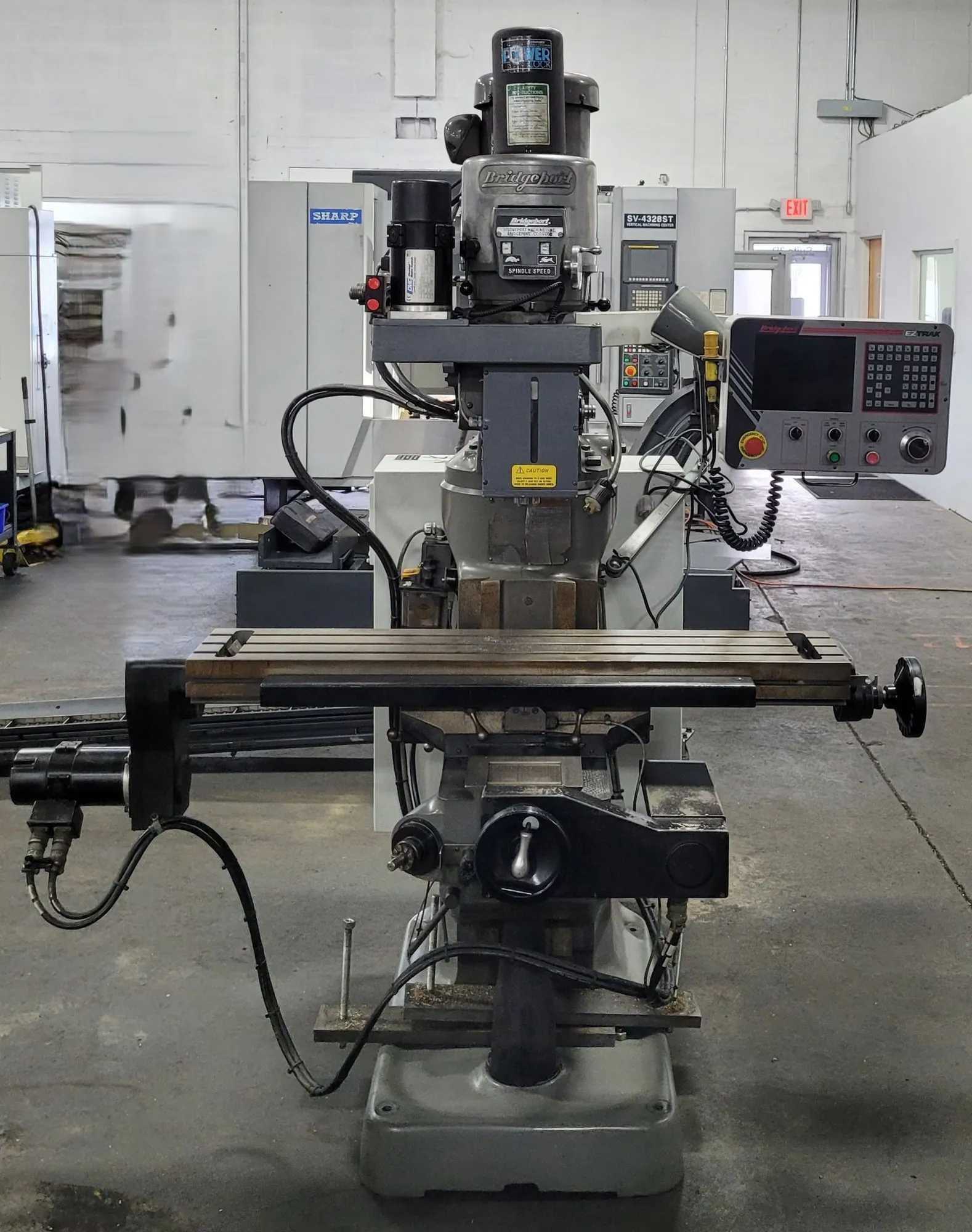 BRIDGEPORT EZ-TRAK DX SERIES I CNC VERTICAL MILLING MACHINE, 9"X48" TABLE, 2HP, 30 TAPER - VERTICAL MILLING MACHINES