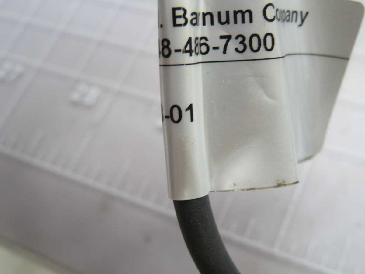 LOT OF 2 BARNUM 310-00648-0 CONNECTOR CABLE T262904 - CORDSET CABLES