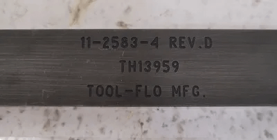 TOOL-FLO TH13959 TOOLHOLDER, 1”X1” SQUARE SHANK, 8.25” OAL - MACHINE TOOLING