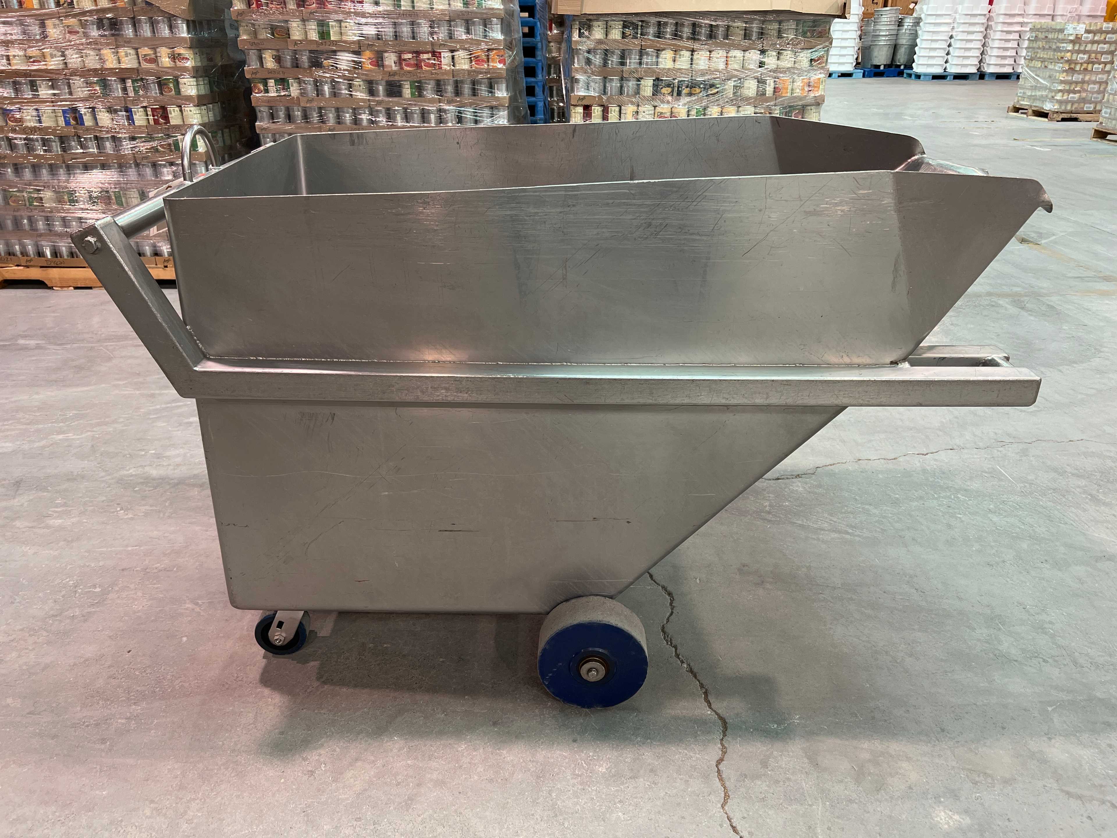 Stainless Steel Dump Cart Hopper - ROLLING CARTS