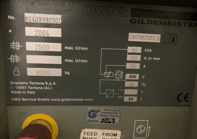 DMG CTX620X1000 CNC TURNING CENTER W/ Y-AXIS, LIVE MILLING, AND 44.2 HP MAIN DRIVE - CNC LATHES