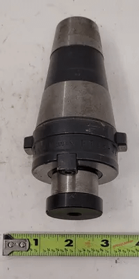 NIKKEN FT45-4E SHELL MILL HOLDER CAT 45, BODY DIA 2.30", BORE DIA .6", OAL 5.60", PROJ 2.125" - MACHINE TOOLING
