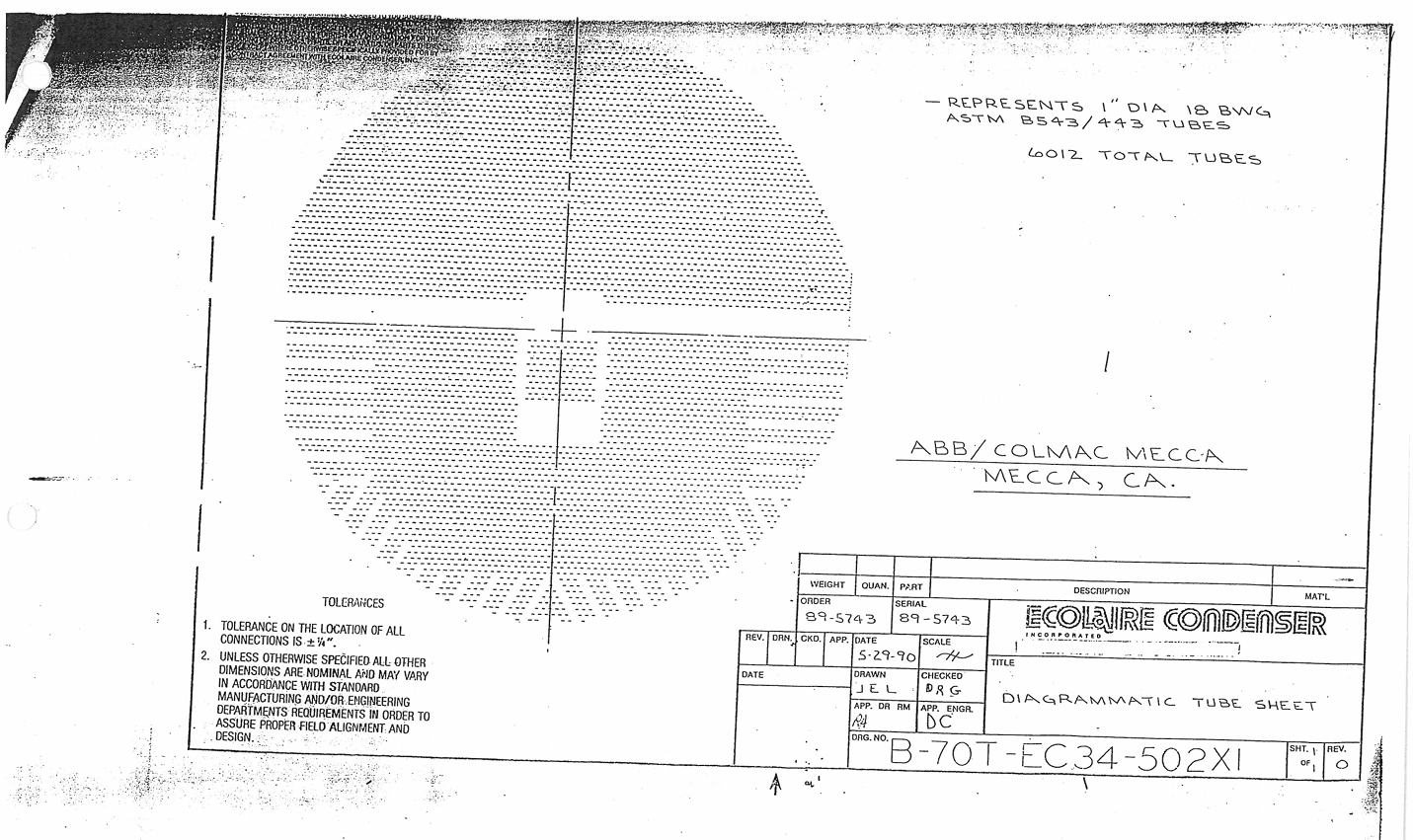 1990 ECOLAIRE CONDENSER - POWER SYSTEMS