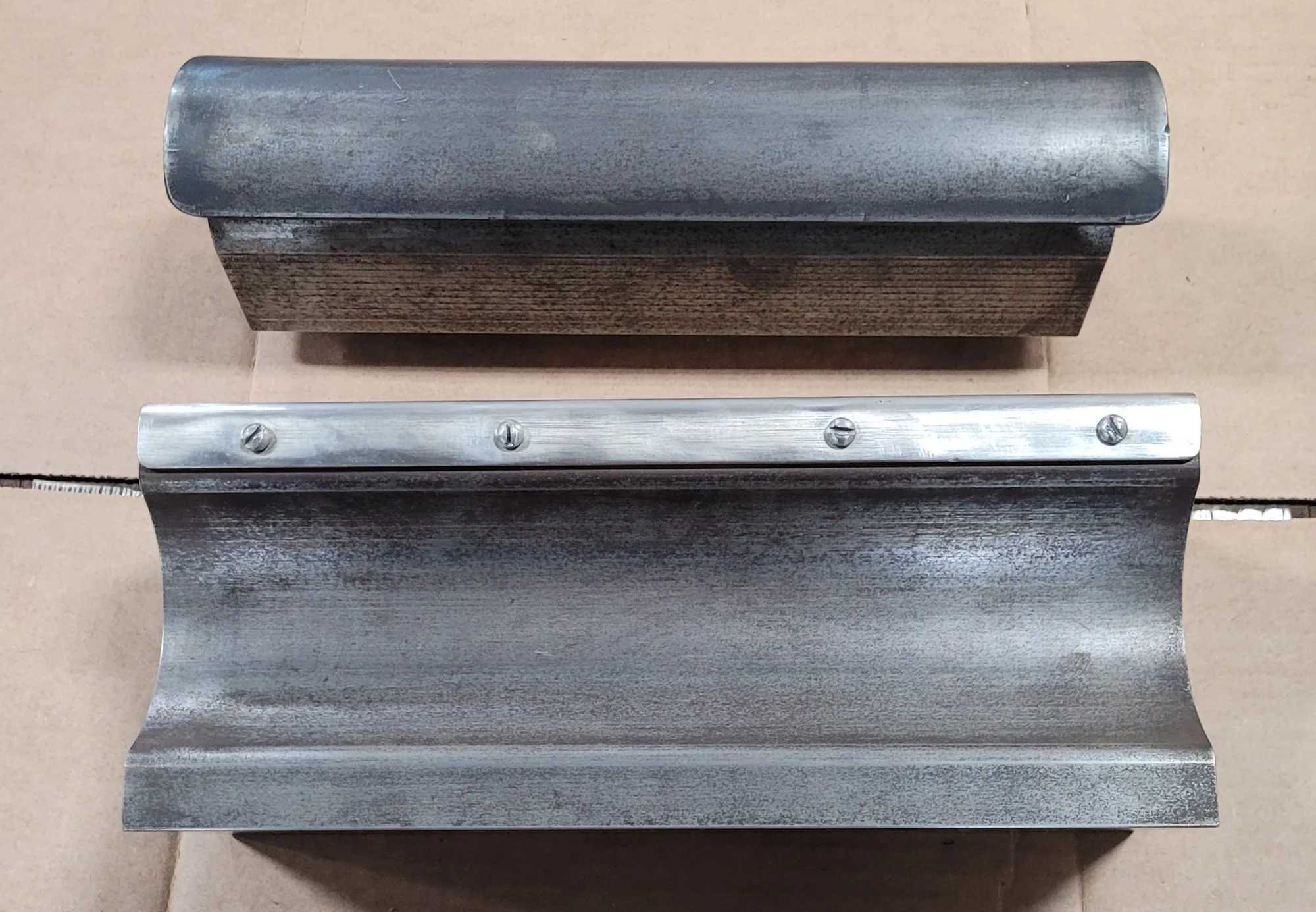 PRESS BRAKE TOOLING SET, 1-3/4" RADIUS PUNCH & DIE, 13" PUNCH OAL, 12" DIE OAL - MACHINE TOOLING